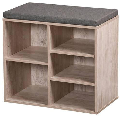 GARDEROBENBANK - Grau, Basics (51,5/29,5/48cm) - Kesper