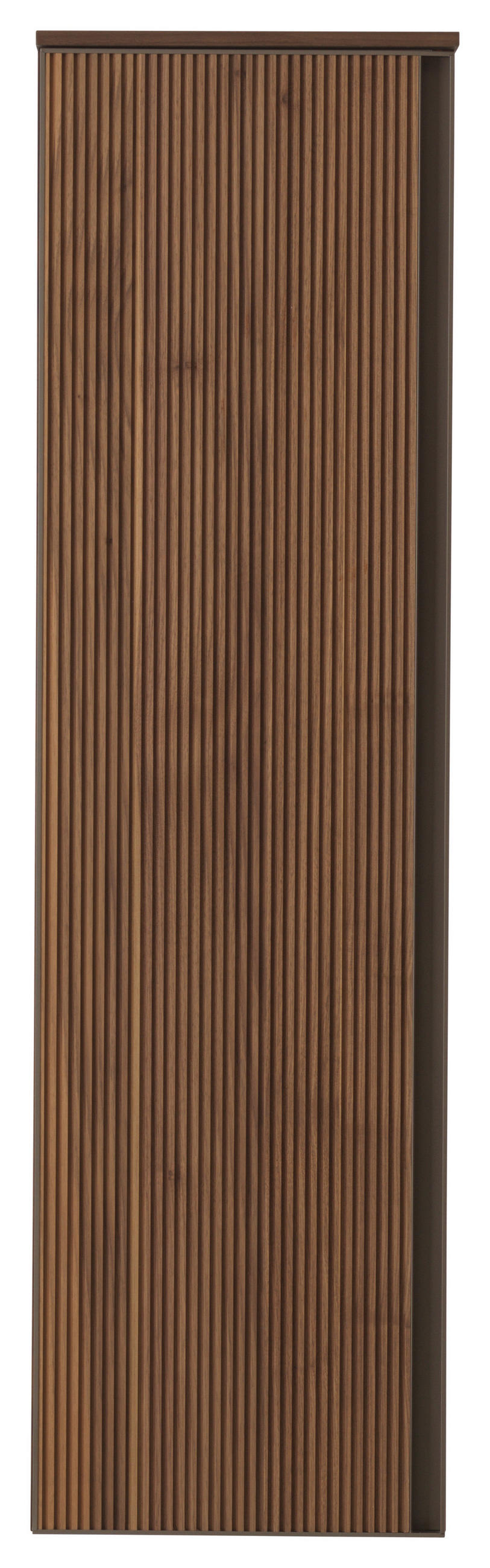 MIDISCHRANK 35/125/37 cm  - Nussbaumfarben/Bronzefarben, Design, Glas/Holz (35/125/37cm) - Dieter Knoll