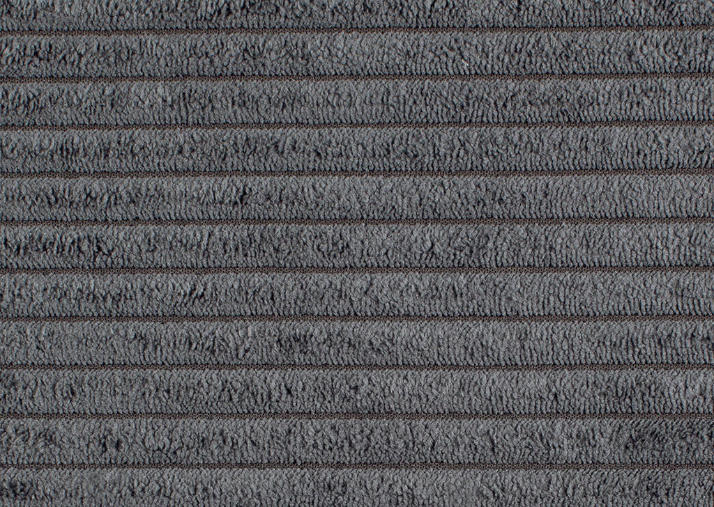 WOHNLANDSCHAFT Anthrazit Cord  - Chromfarben/Anthrazit, KONVENTIONELL, Kunststoff/Textil (180/376/180cm) - Carryhome