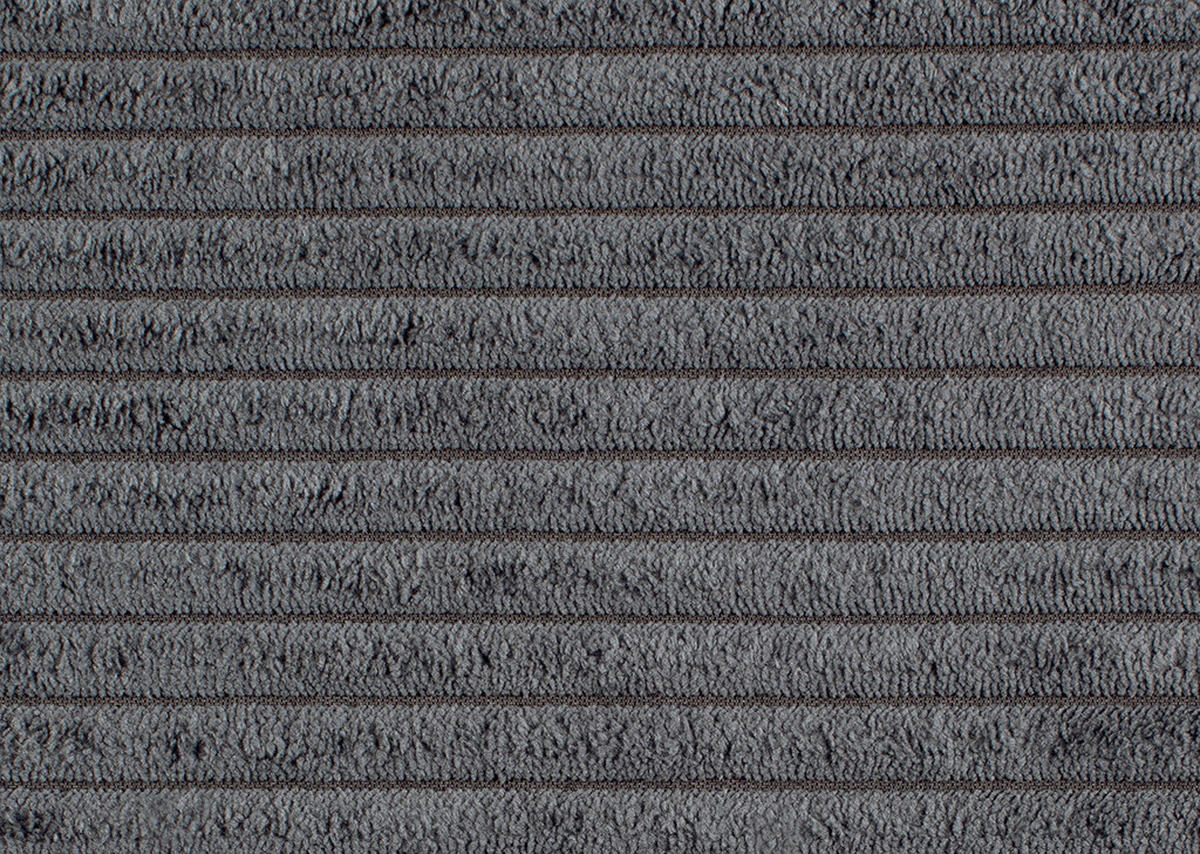 ECKSOFA Anthrazit Cord  - Anthrazit/Schwarz, KONVENTIONELL, Kunststoff/Textil (218/155cm) - Ti'me