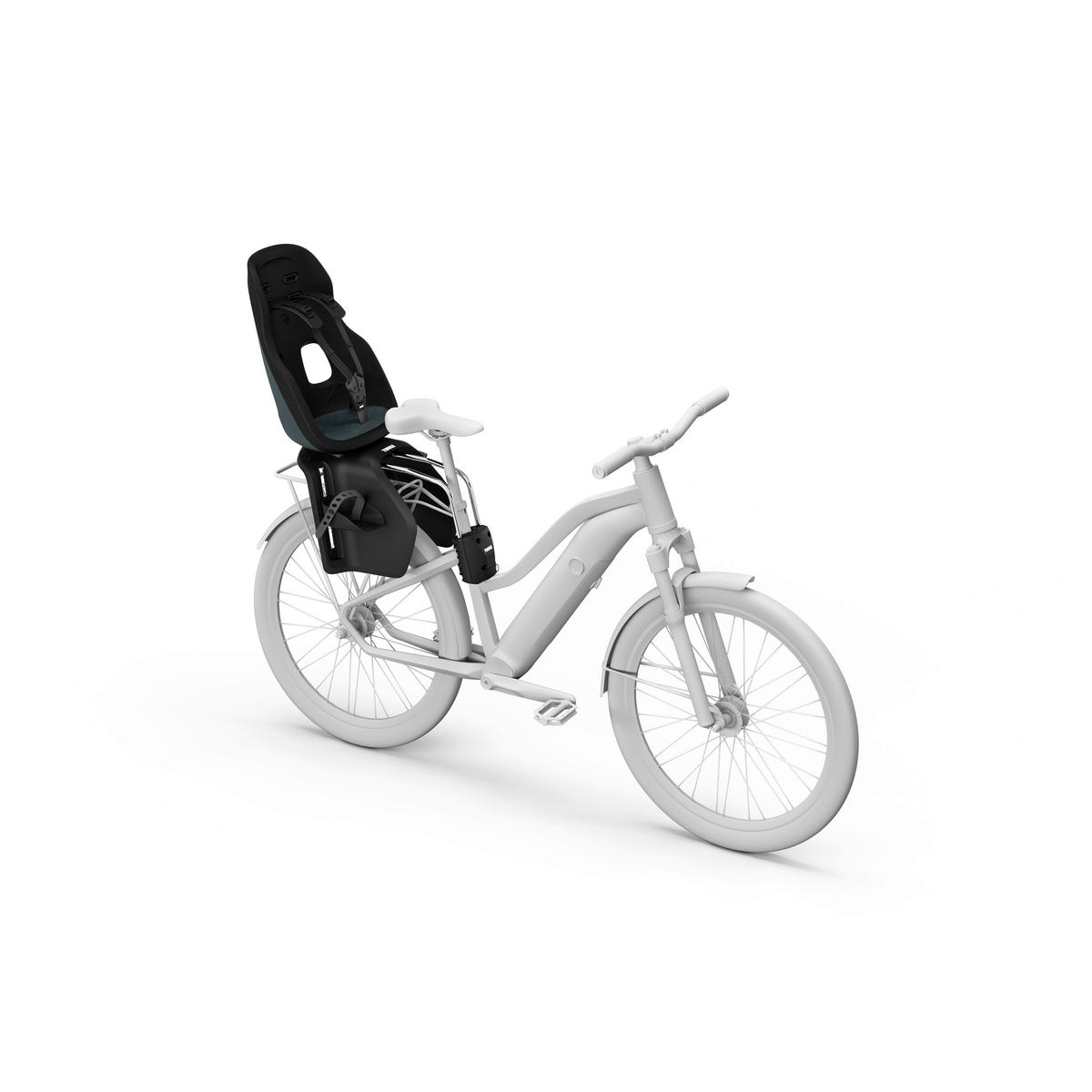 FAHRRADKINDERSITZ - Schwarz, Basics, Kunststoff/Textil (47/88/43cm) - Thule