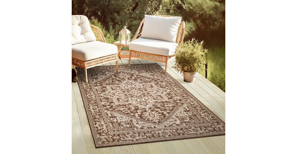 OUTDOORTEPPICH 200/290 cm Plutus Braun, Sandfarben  - Sandfarben/Braun, Design, Kunststoff (200/290cm) - Novel