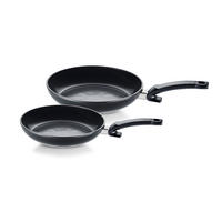 SADA PÁNVÍ, 24+28 cm, 2dílné - černá, Basics, kov (24+28cm) - Fissler