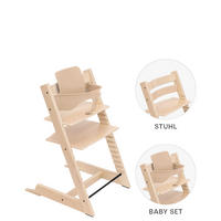 HOCHSTUHL-SET Tripp Trapp Bundles  - Naturfarben, Basics, Holz (83/57/46cm) - Stokke