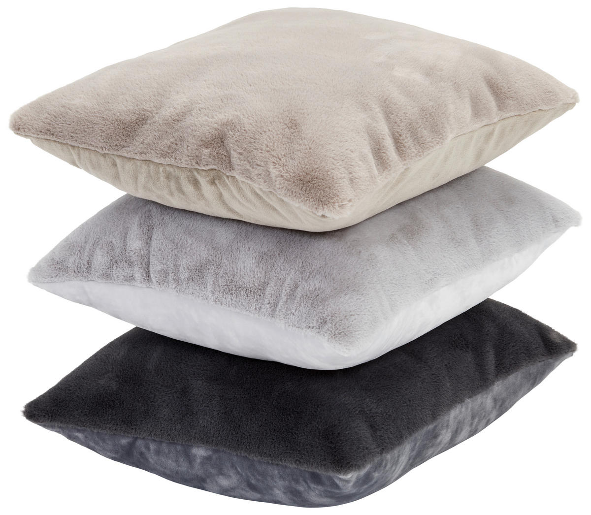 KISSENHÜLLE YUKON 48/48 cm  - Anthrazit, Design, Textil (48/48cm) - Novel