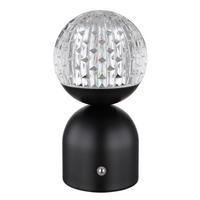 STOLNA PUNJIVA SVJETILJKA  - prozirno/crna, Trend, metal/plastika (10,5/20cm)