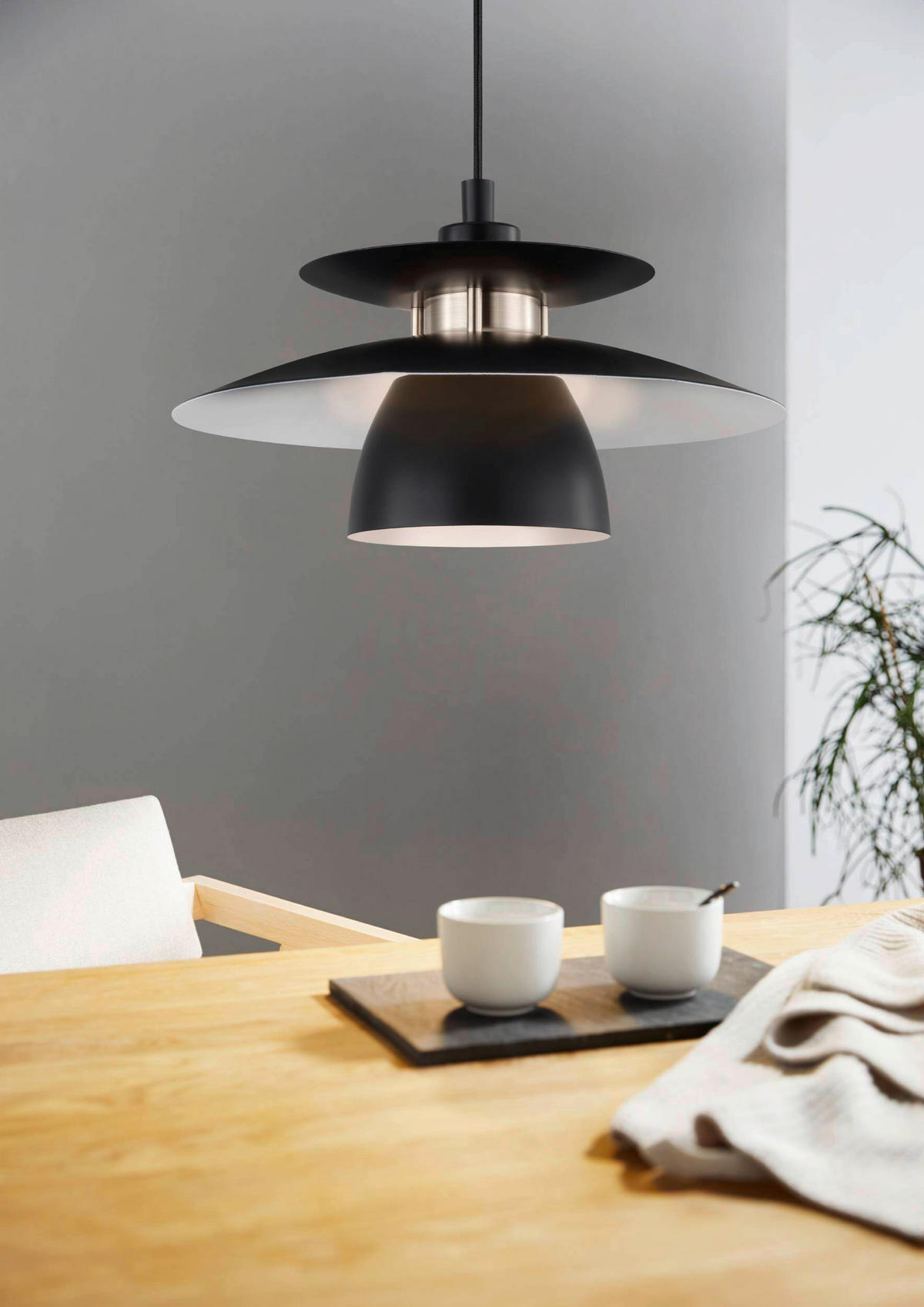 HÄNGLAMPA Brenda 32/150 cm  - svart, Design, metall (32/150cm) - Eglo