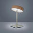 LED-TISCHLEUCHTE - Chromfarben/Braun, Design, Metall (25/38cm) - Helestra