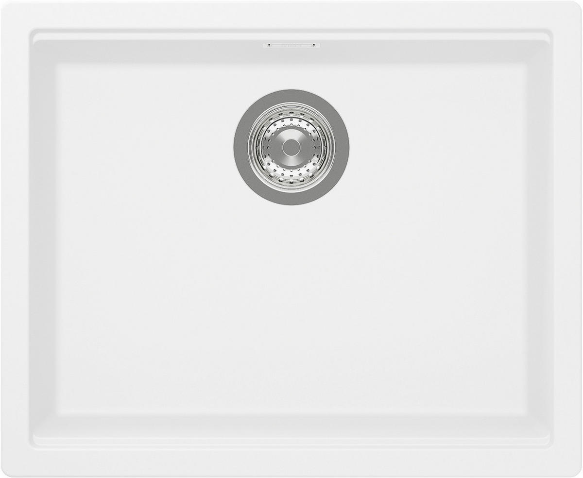 SPÜLE KIRN100LUDAY  - Weiß, Basics, Stein (55,6/28,9/45,6cm) - Schock