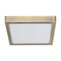 PLAFONIERĂ CU LED - alămiu, Basics, metal (22.5/2.5/22.5cm)