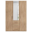 DREHTÜRENSCHRANK in Sonoma Eiche - Sonoma Eiche, Design, Glas/Holzwerkstoff (151/223/60cm) - Novel