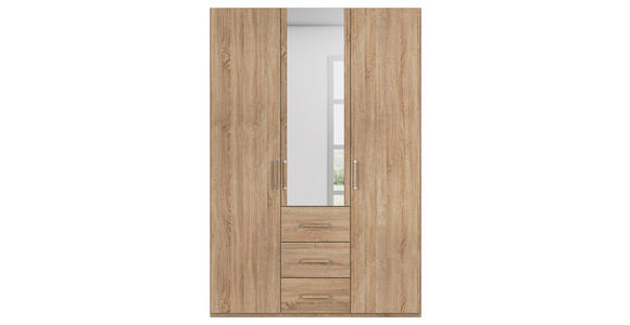 DREHTÜRENSCHRANK in Sonoma Eiche - Sonoma Eiche, Design, Glas/Holzwerkstoff (151/223/60cm) - Novel