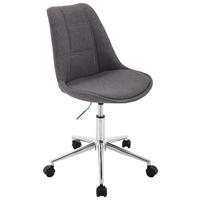 JUGENDDREHSTUHL - Chromfarben/Dunkelgrau, Konventionell, Kunststoff/Textil (49/96/56cm) - Carryhome