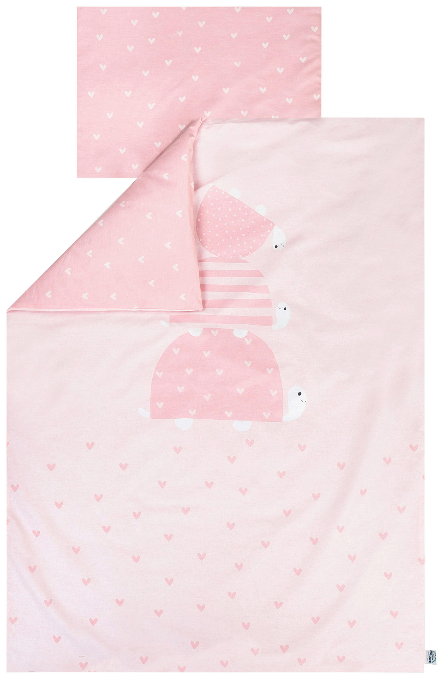 KINDERBETTWÄSCHE TURTLE FAMILY Flachgewebe 100/135 cm  - Altrosa, Basics, Textil (100/135cm) - Zöllner