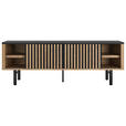 LOWBOARD  in 160/55/45 cm  - Schwarz/Akaziefarben, LIFESTYLE, Holz/Metall (160/55/45cm) - Landscape