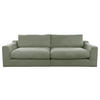 BIGSOFA in Cord Olivgrün  - Schwarz/Olivgrün, Design, Kunststoff/Textil (276/90/109cm) - Sit & More