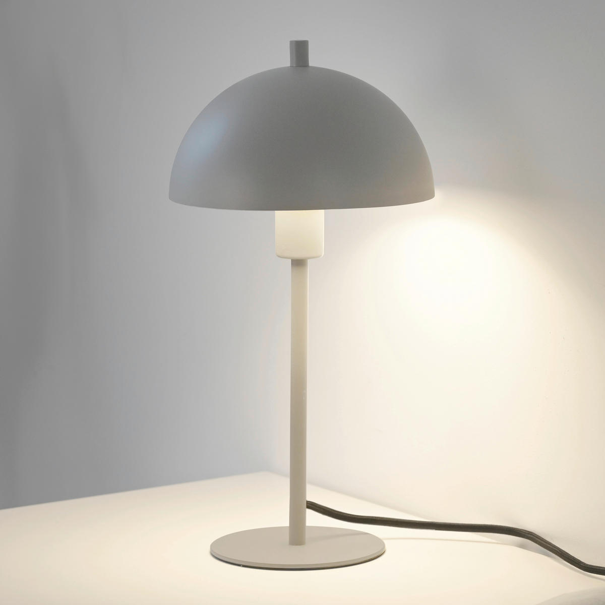 LED-TISCHLEUCHTE SW ALI 18/18/33,5 cm   - Sandfarben/Schwarz, Design, Glas/Kunststoff (18/18/33,5cm) - Schöner Wohnen