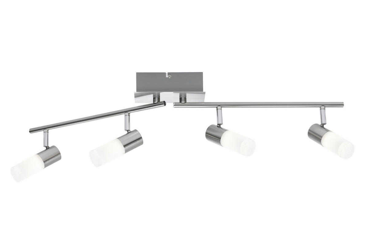 LED-STRAHLER 83,5/15,5/8 cm   - Chromfarben, Design, Glas/Metall (83,5/15,5/8cm) - Novel