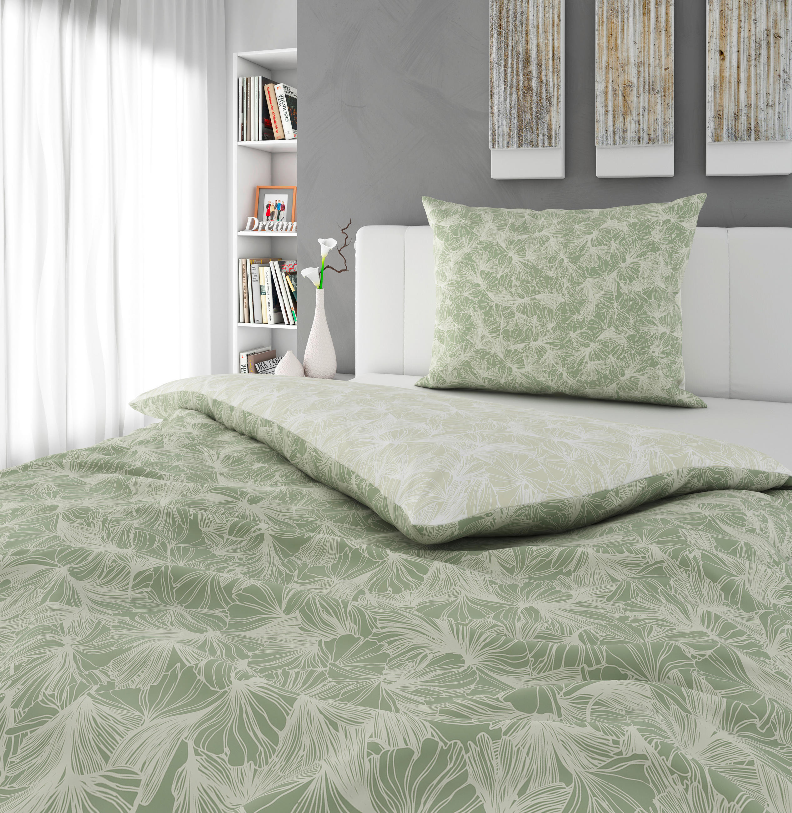 POVLEČENÍ, renforcé, zelená, 140/200 cm - zelená, Konvenční, textil (140/200cm) - Esposa