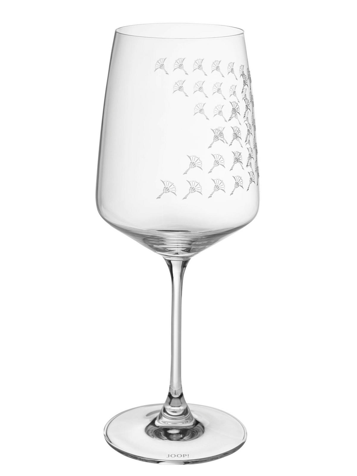 ROTWEINGLAS Faded Cornflower 520 ml 2-teilig  - Design, Glas (8,8/22,5cm) - Joop!