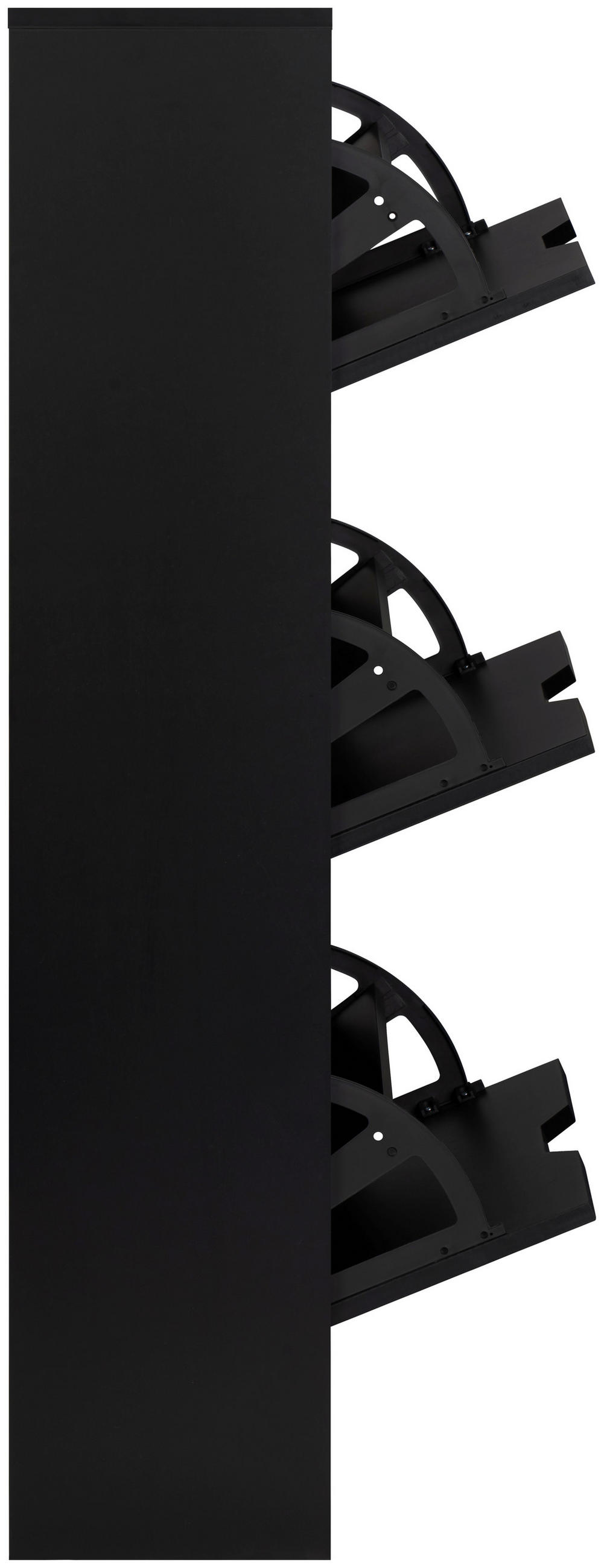 Schukipper Luanda  in 55/117/23,5 cm  - Schwarz, Design, Holzwerkstoff (55/117/23,5cm) - Livetastic