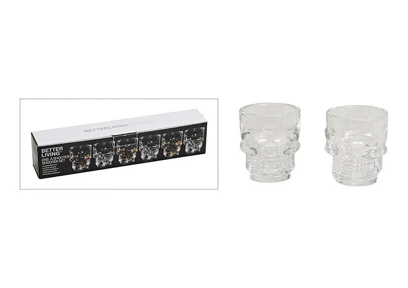 SCHNAPS-GLÄSERSET 6-teilig 0,02 ml  - Klar, Basics, Glas (5/6/4cm)