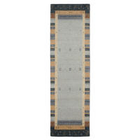 ORIENTTEPPICH  Wohnzimmer 80/300 cm Baba Jan Silberfarben rechteckig  - Silberfarben, KONVENTIONELL, Textil (80/300cm) - Cazaris