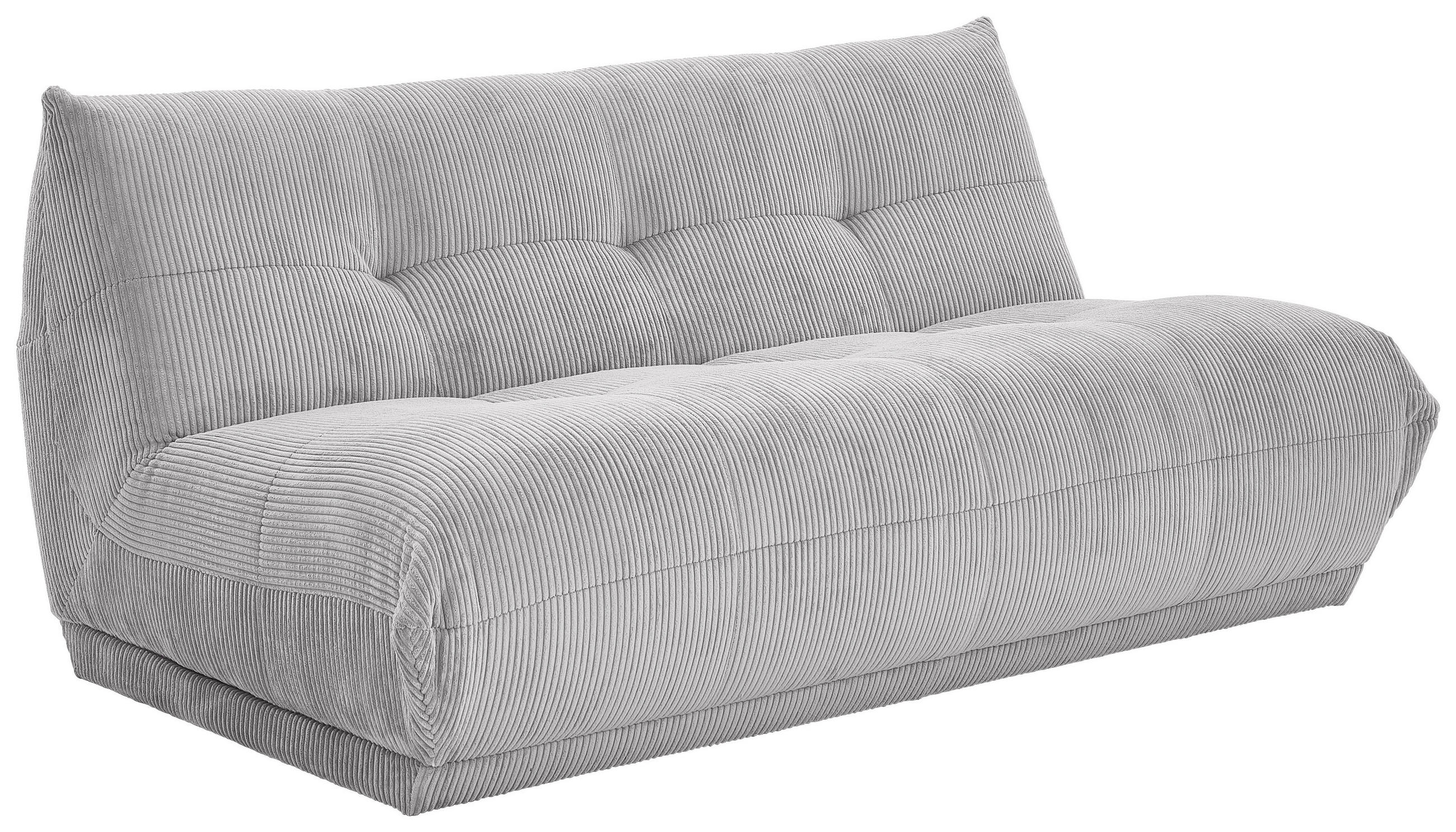 ELEMENT CANAPEA MODULARĂ textil gri  - gri, Trend, textil (180/80/112cm) - Livetastic