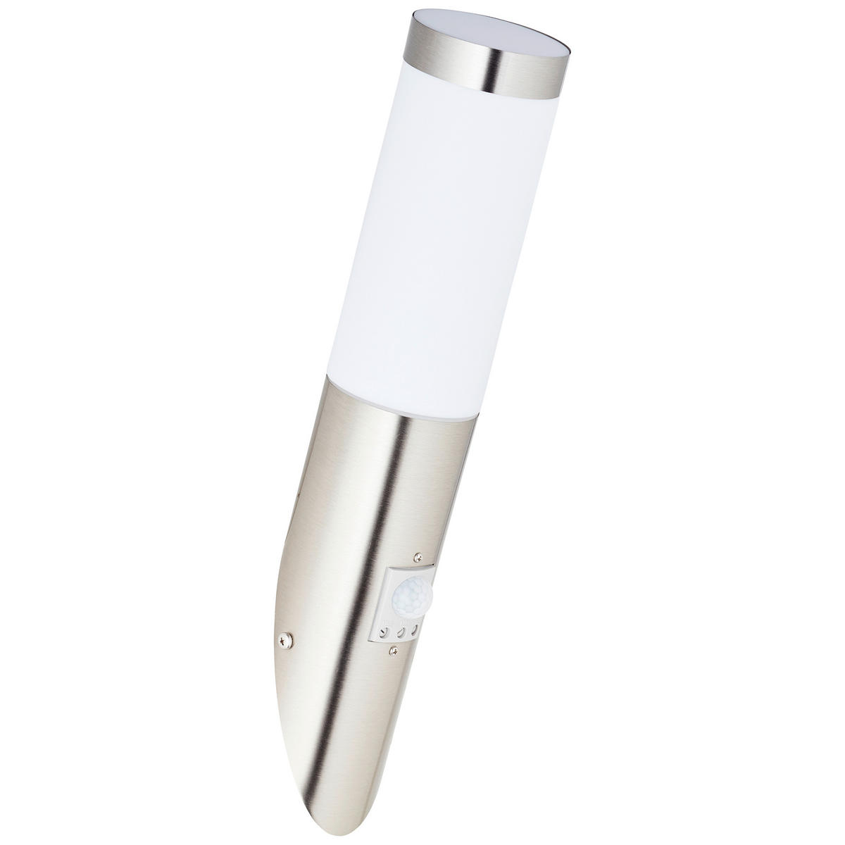 AUßENWANDLEUCHTE 7,5/40 cm   - Edelstahlfarben, KONVENTIONELL, Kunststoff/Metall (7,5/40cm) - Brilliant