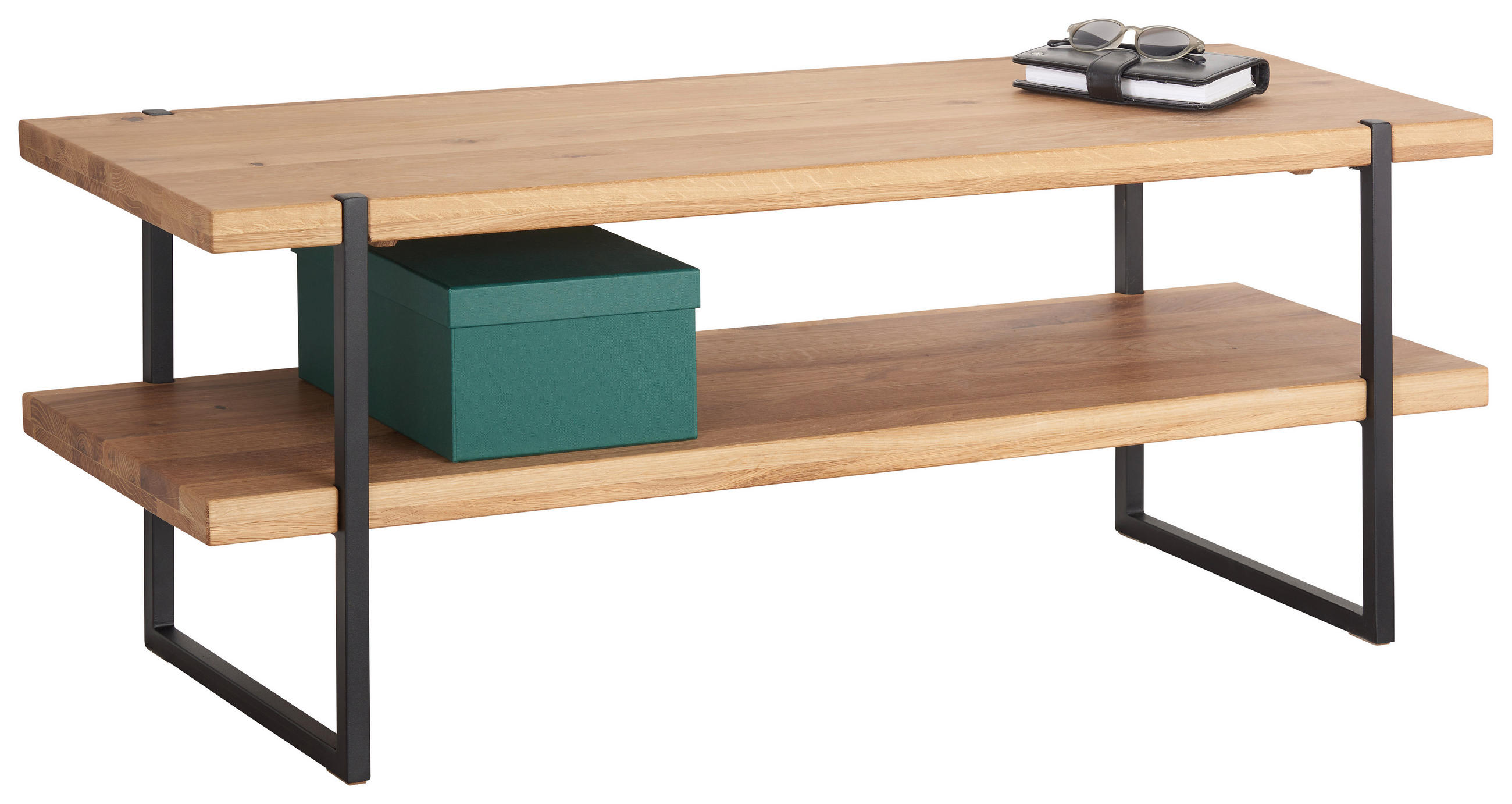 GARDEROBENBANK 120/45/40 cm  - Eichefarben, Natur, Holz/Metall (120/45/40cm) - Linea Natura