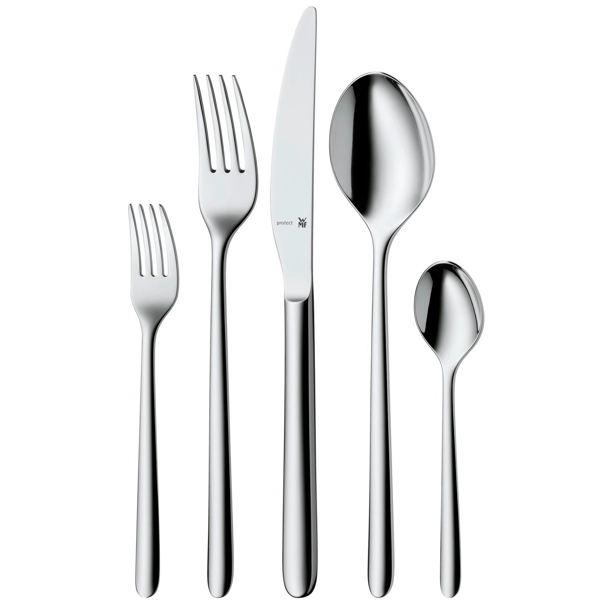 BESTECKSET Flame Plus  30-teilig  - Edelstahlfarben, Basics, Metall - WMF