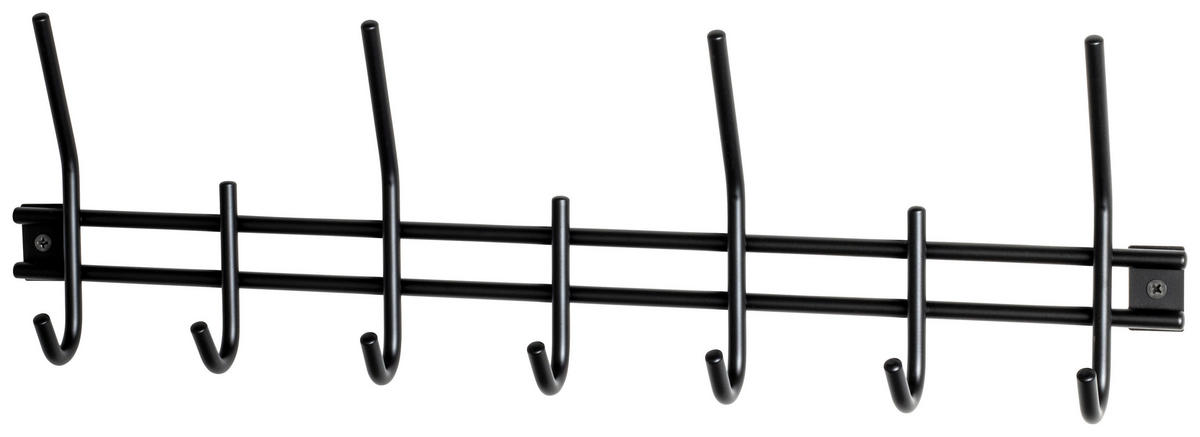 GARDEROBENLEISTE  in Schwarz  - Schwarz, Design, Metall (54/16/5cm)