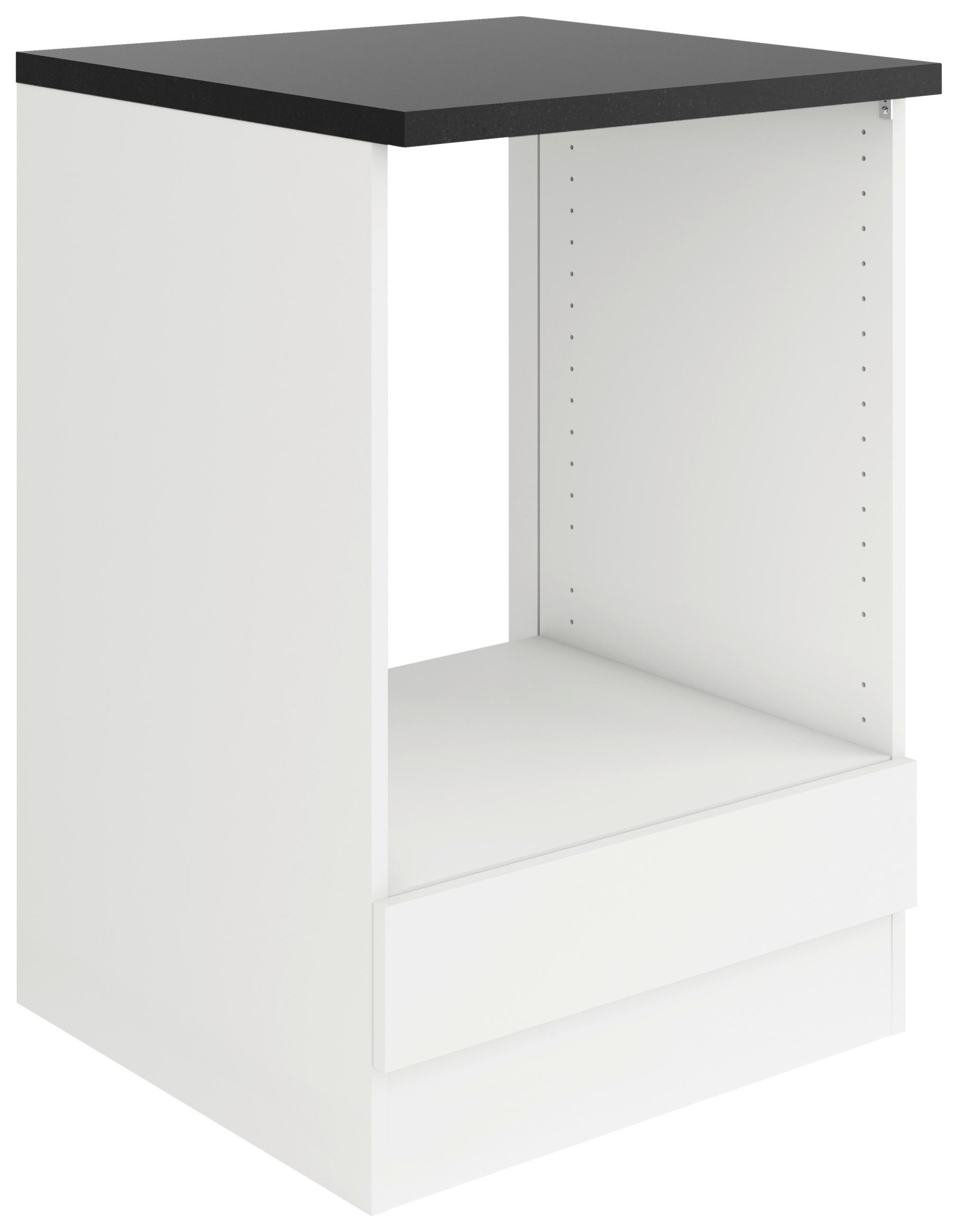 HERDUMBAUSCHRANK 60/88/60 cm  in Weiß  - Anthrazit/Weiß, Basics, Holzwerkstoff (60/88/60cm) - Optifit