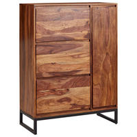 SIDEBOARD  in 88/120/40 cm  - Sheeshamfarben/Schwarz, Design, Holz/Metall (88/120/40cm) - MID.YOU