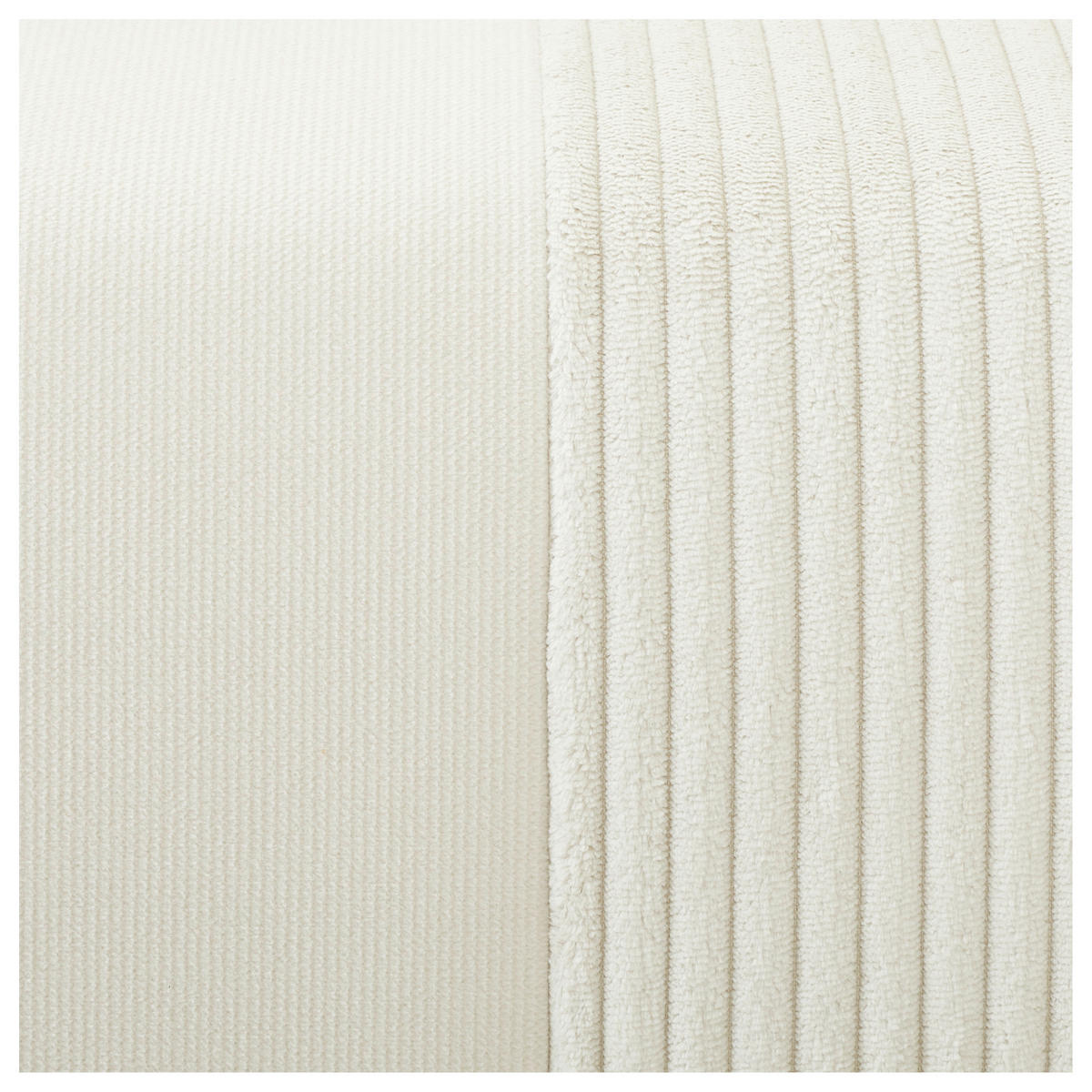 SCHLAFSOFA in Cord, Velours Creme  - Buchefarben/Creme, Konventionell, Holz/Textil (191/92/89cm) - MID.YOU