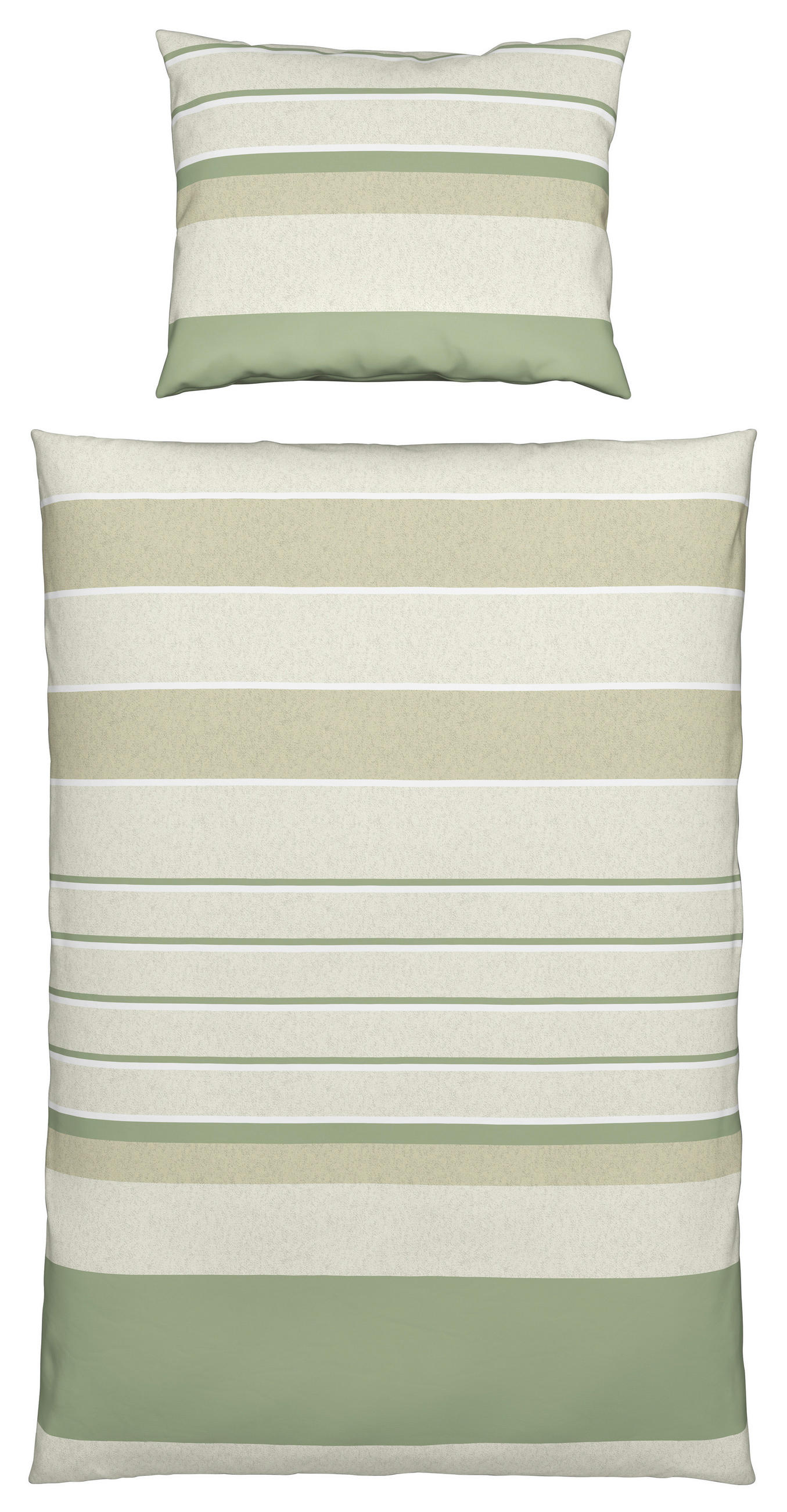 BETTWÄSCHE CREST Renforcé 140/200 cm  - Grün, KONVENTIONELL, Textil (140/200cm) - Esposa