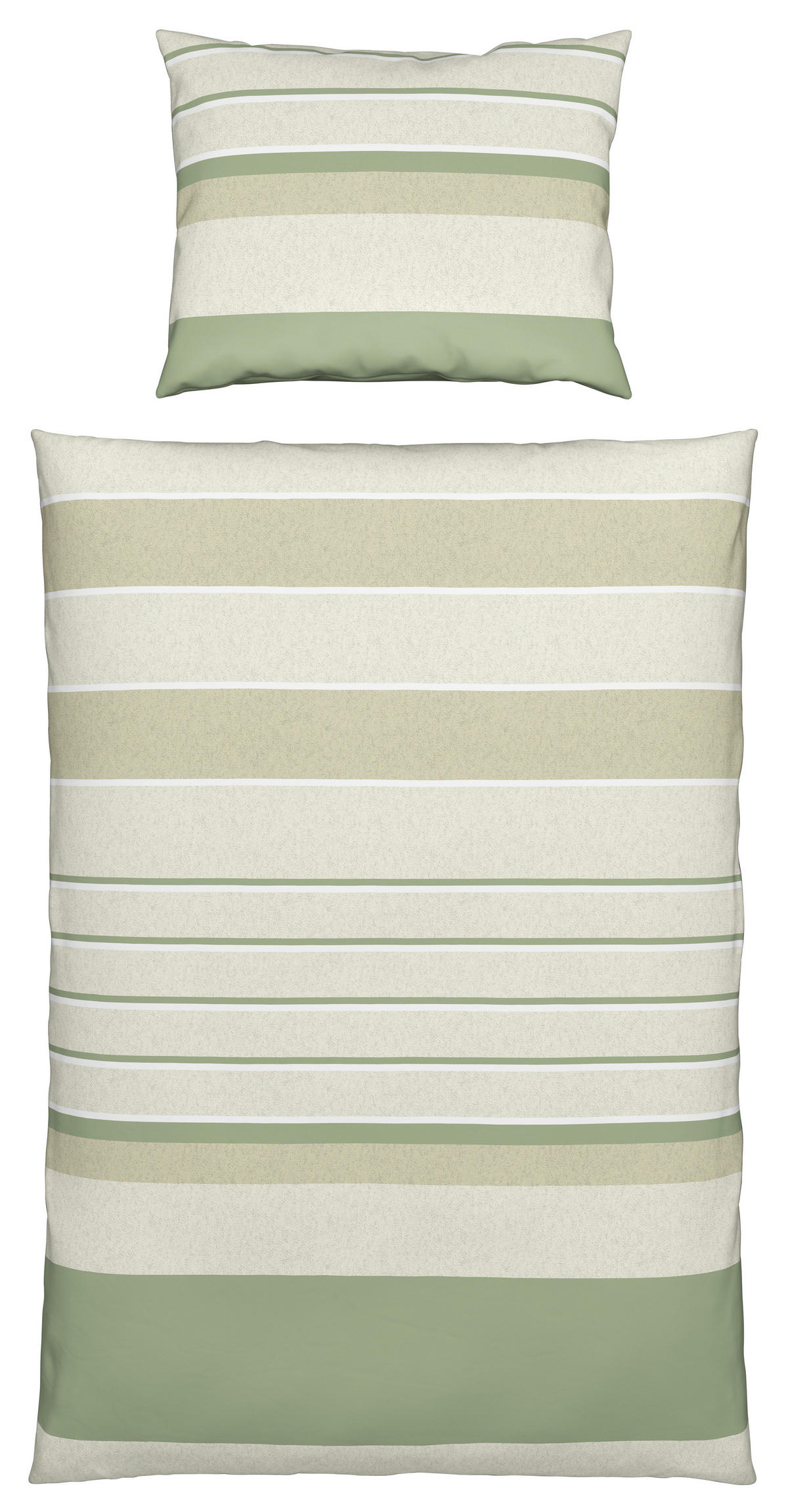 BETTWÄSCHE CREST Renforcé 140/200 cm  - Grün, KONVENTIONELL, Textil (140/200cm) - Esposa
