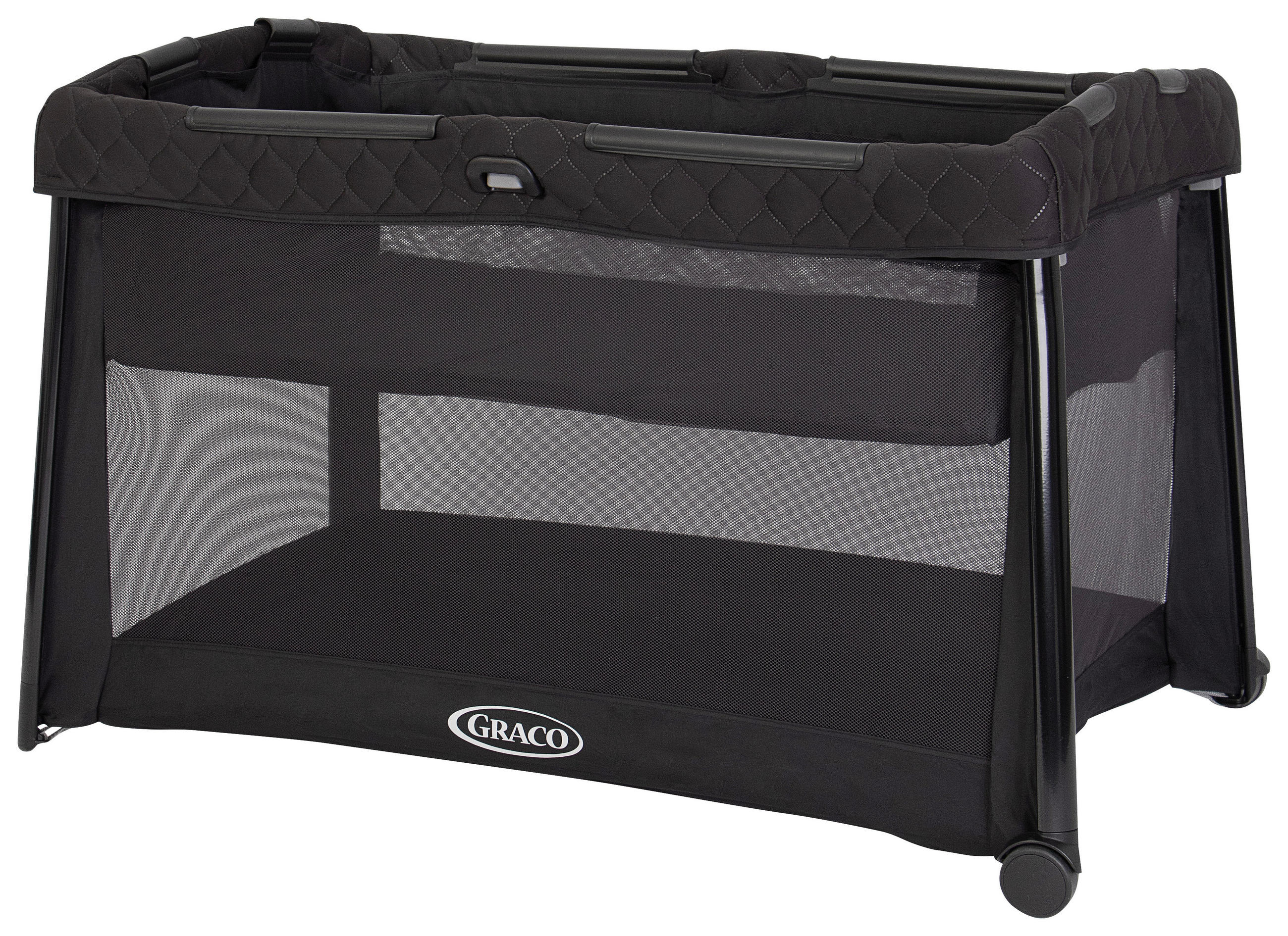 REISEBETT Foldlite LX Grau, Schwarz  - Schwarz/Grau, Basics (63,5/68/119cm) - Graco