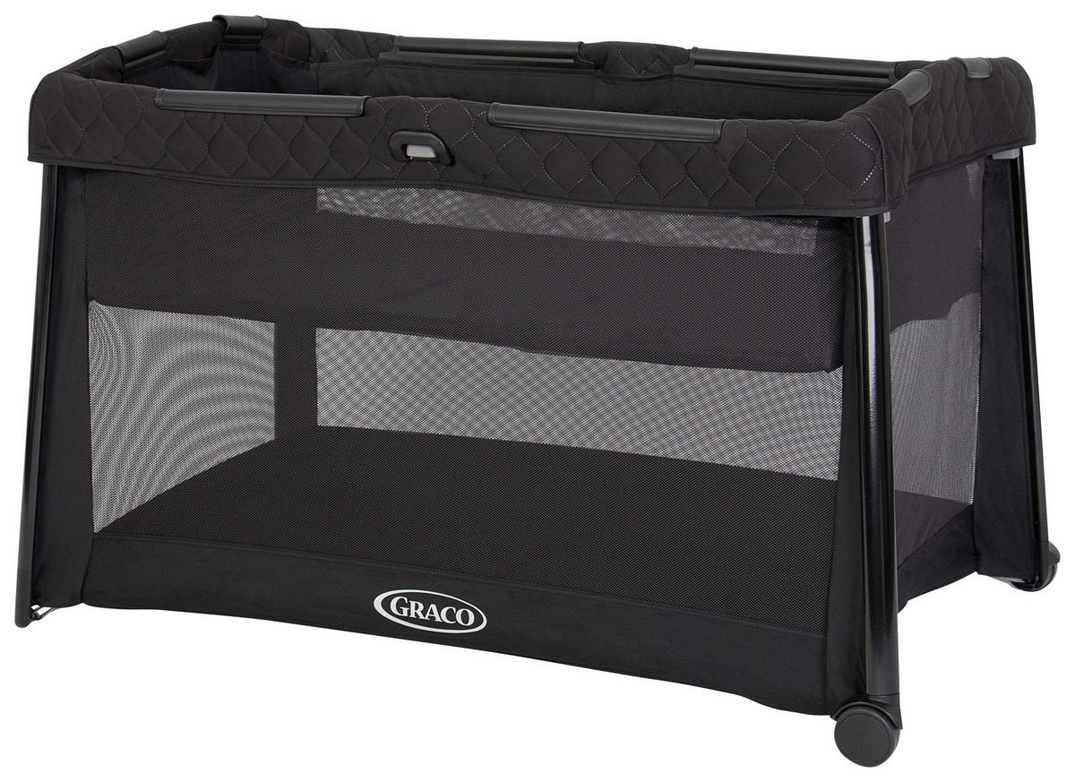 REISEBETT Foldlite LX Grau, Schwarz  - Schwarz/Grau, Basics (63,5/68/119cm) - Graco