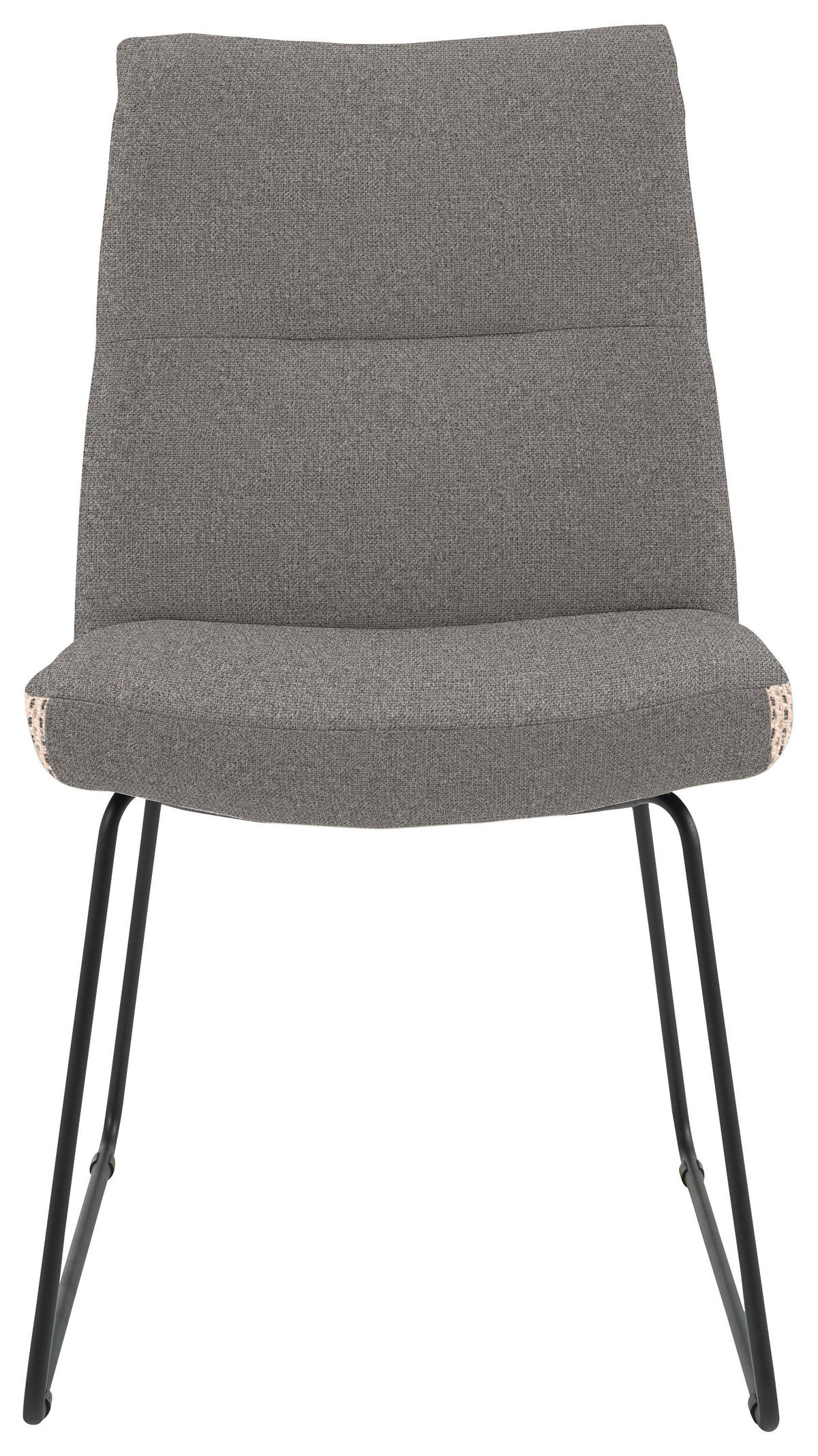 STUHL - Anthrazit/Schwarz, Design, Textil/Metall (50/90/68cm) - Valnatura