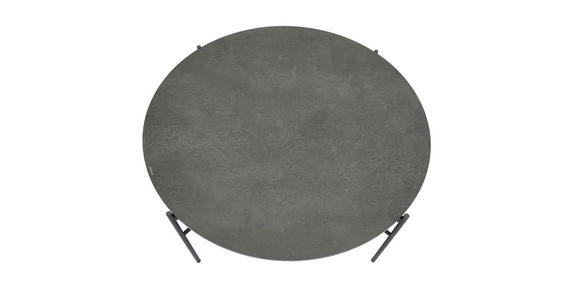 COUCHTISCH ESG 85/85/41 cm rund Schwarz - Schwarz, Design, Glas/Keramik (85/85/41cm) - Novel