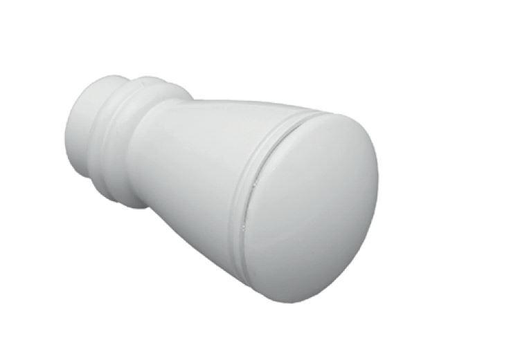 ZAVRŠETAK ZA GARNIŠNU bela metal - bela, Konvencionalno, metal (20MMcm) - Gardinia