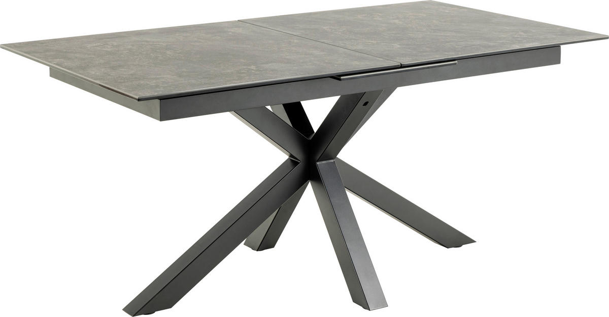 STOL ZA BLAGOVAONICU  tamno siva  keramika      - tamno siva/crna, Moderno, metal/keramika (168/90/76cm) - MID.YOU