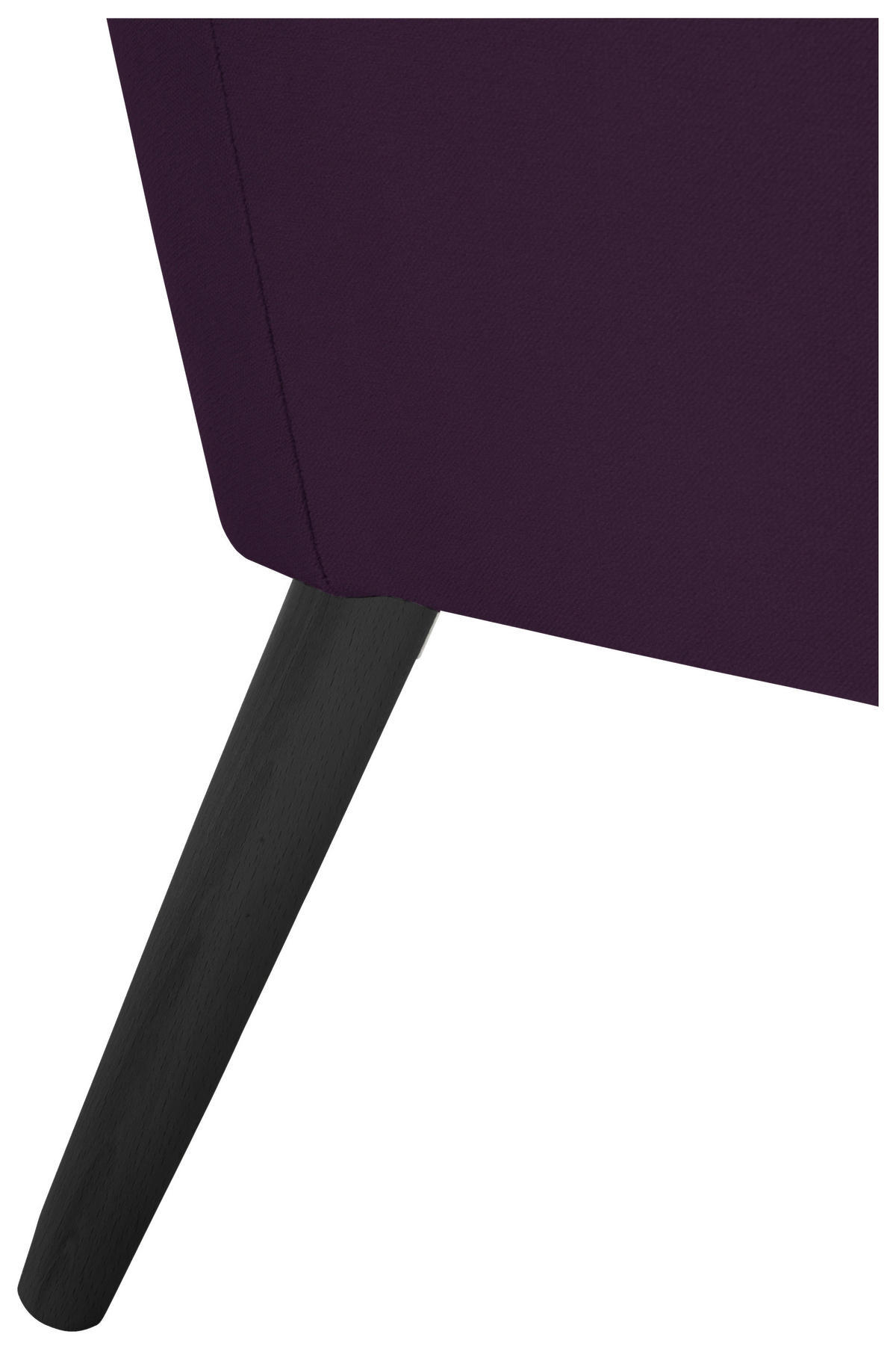 SESSEL Samt, Velours Lila, Schwarz    - Lila/Schwarz, Design, Holz/Textil (67/81/71cm) - Max Winzer