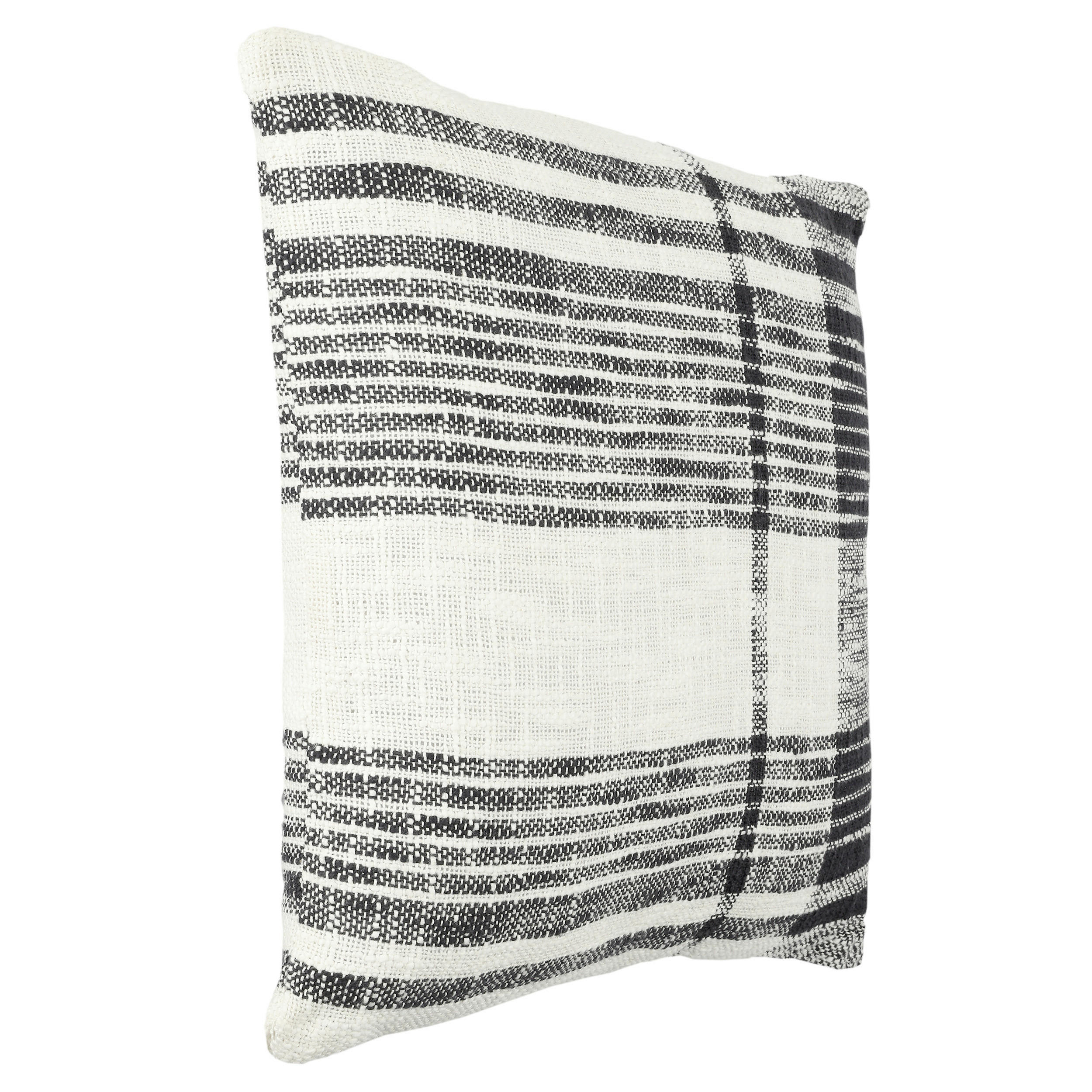 ZIERKISSEN  45/45 cm   - Schwarz/Weiß, Basics, Textil (45/45cm) - Eglo