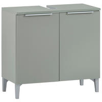 WASCHBECKENUNTERSCHRANK 63,5/61,1/31,9 cm  - Pastellgrün/Silberfarben, MODERN, Holzwerkstoff/Kunststoff (63,5/61,1/31,9cm) - Stylife