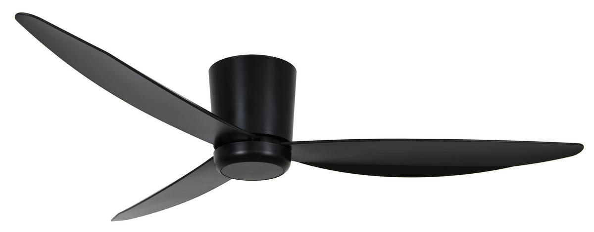 DECKENVENTILATOR   137 cm   - Schwarz, Trend, Kunststoff (137cm) - P & B