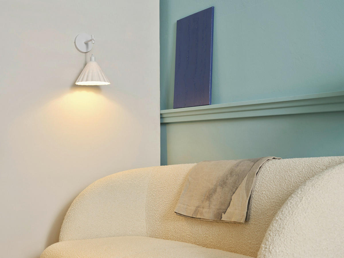 WANDLEUCHTE 21.8/26.2/33 cm   - Basics, Papier/Metall (21.8/26.2/33cm) - Osram