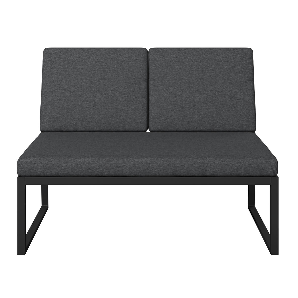 DINING-LOUNGESET Eisen  - Anthrazit/Naturfarben, MODERN, Kunststoff/Textil (230/80/230cm) - Ambia Garden