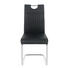 SCHWINGSTUHL in Metall, Textil Chromfarben, Schwarz - Chromfarben/Schwarz, Design, Textil/Metall (43/96/58,5cm) - CARRYHOME